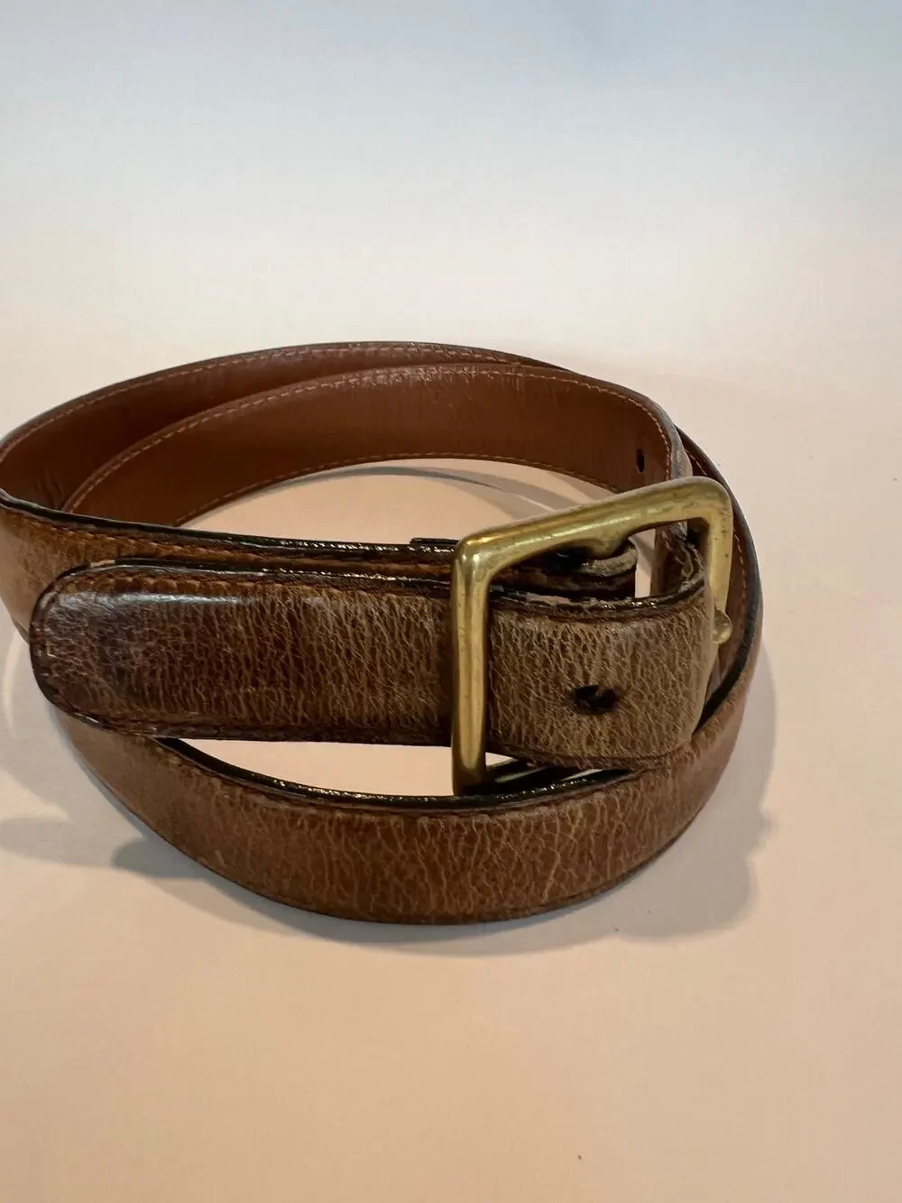 Full Grain Leather Men's Belt Brown Size 36 SG